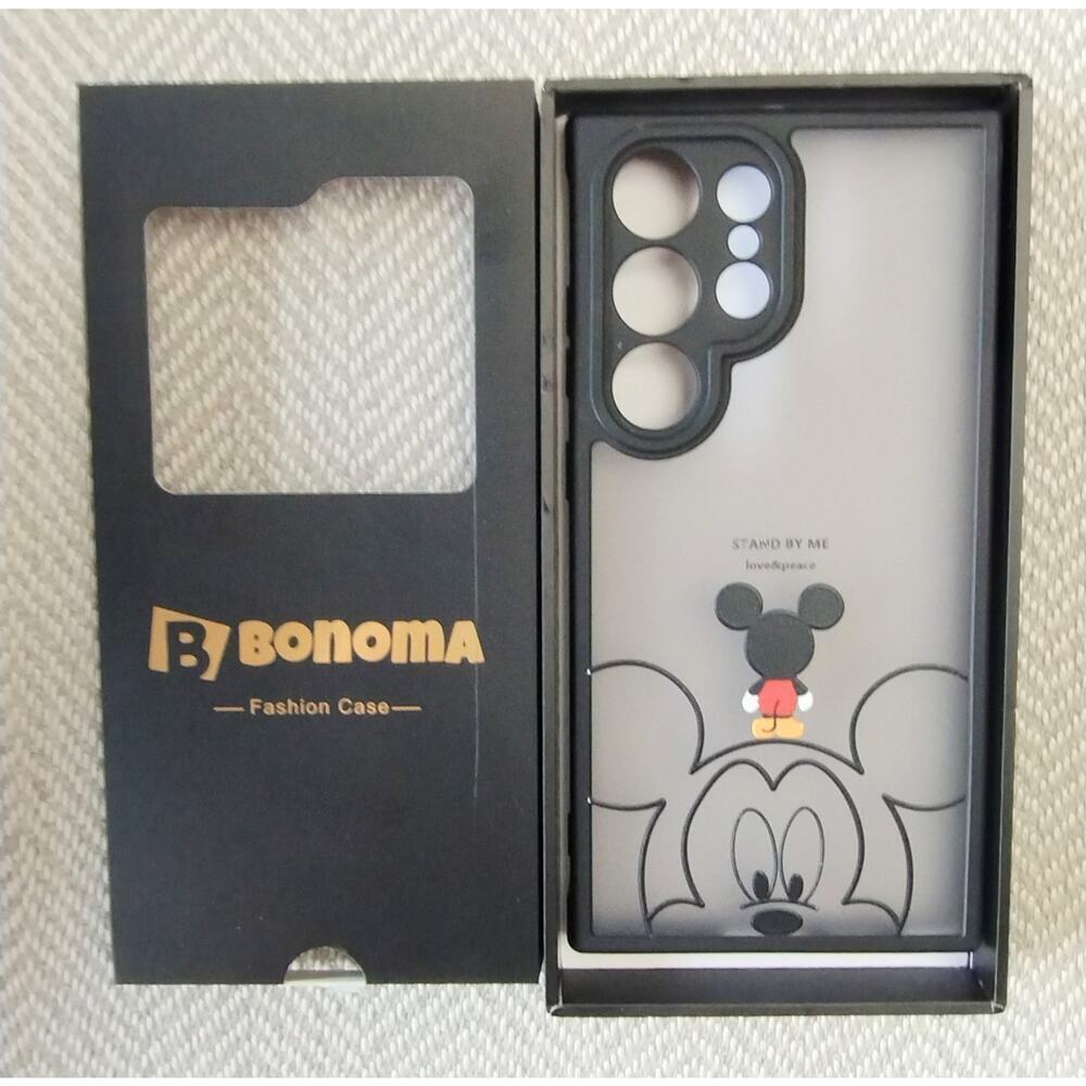 Disney NEW Mickey Mouse STAND BY ME LOVE & PEACE Matte Black Samsung X24 ULTCase